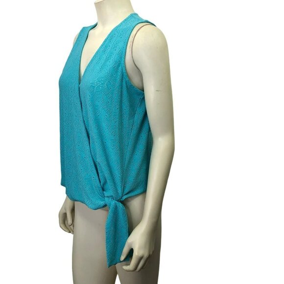 MICHAEL KORS $78 EYELET WRAP TOP MD NEW WITH TAG - Picture 3 of 6